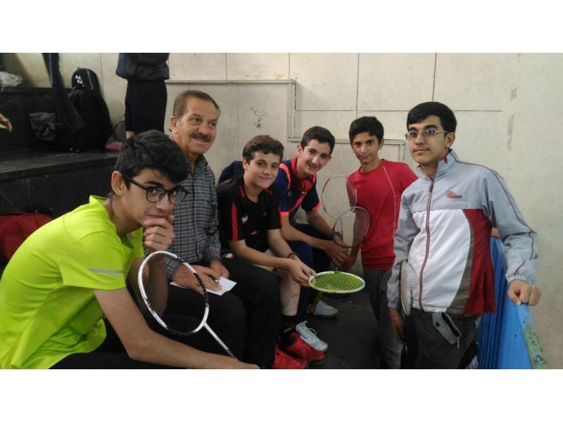 تیم بدمینتون دبیرستان در سال تحصیلی 96-95