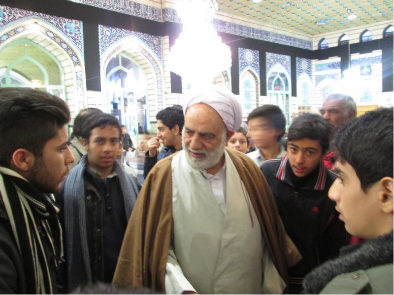 دیدار با حجت الاسلام قرائتی (در سهایی از قرآن )- ( مدرسه راهنمایی امام محمد باقر )