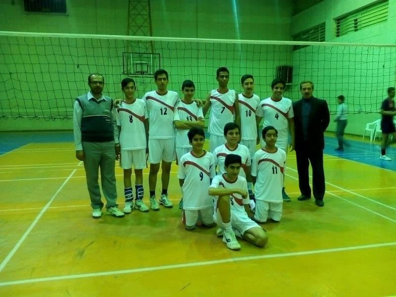 قهرمانی تیم والیبال مدرسه 1